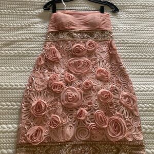 Sue Wong Elegant Pink Floral Dress